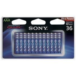 Sony Stamina Plus Alkaline Batteries (aaa; 36 Pk)