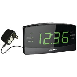 Sylvania 1.8&quot; Jumbo Digit Alarm Clock Radio With Bluetooth