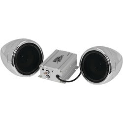 Boss Audio 600-watt Motorcycle And All-terrain Speaker &amp; Amp System (without Bluetooth, Silver)
