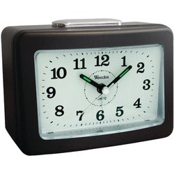 Westclox Quartz No-tick Loud-bell Analog Alarm Clock