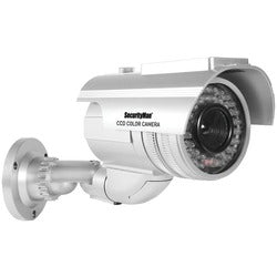 Securityman Robust Solar-powered Indoor And Outdoor Dummy Bullet Camera With Led