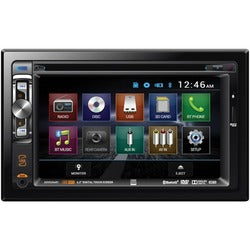 Dual 6.2&quot; Double-din In-dash Dvd Receiver With Bluetooth