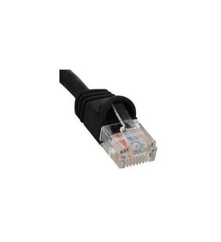 PATCH CORD, CAT 6, MOLDED BOOT, 10' BK