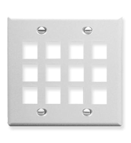 IC107F12WH - 12Port Face - White