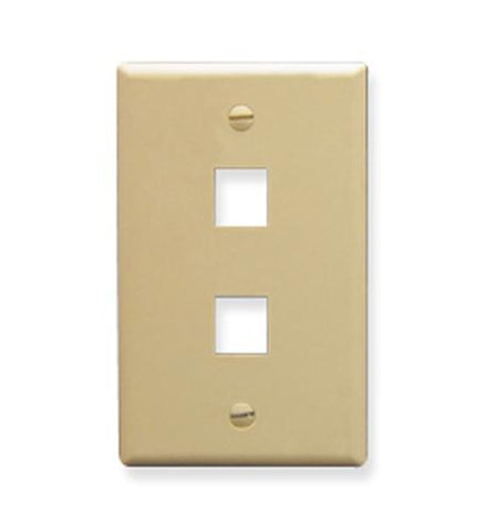 IC107F02IV - 2Port Face Ivory
