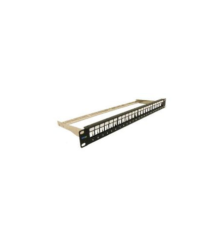 PATCH PANEL,BLANK,CAT 6A FTP,24PORT,1RMS