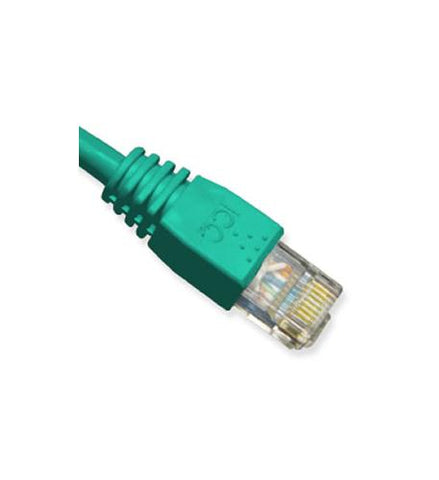 PATCH CORD, CAT 6, MOLDED BOOT, 3'  GN