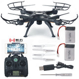 LAMASTON X5SW-1 WIFI HD Camera RC Quadcopter Kit FPV Real Time RC Airplane, Transmission 2.4G Remote Control Helicopter Drone 4 Channel Aircraft with Extra Battery